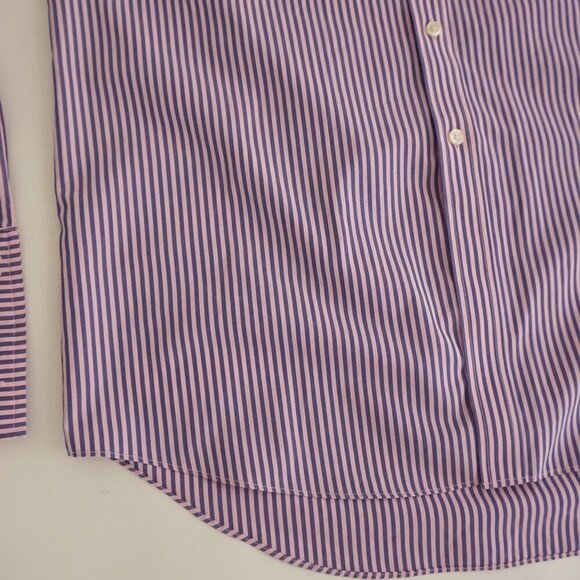 Charles Tyrwhitt Jermyn Street London Pink Purple non-Iron Dress Shirt 16 - Picture 7 of 9